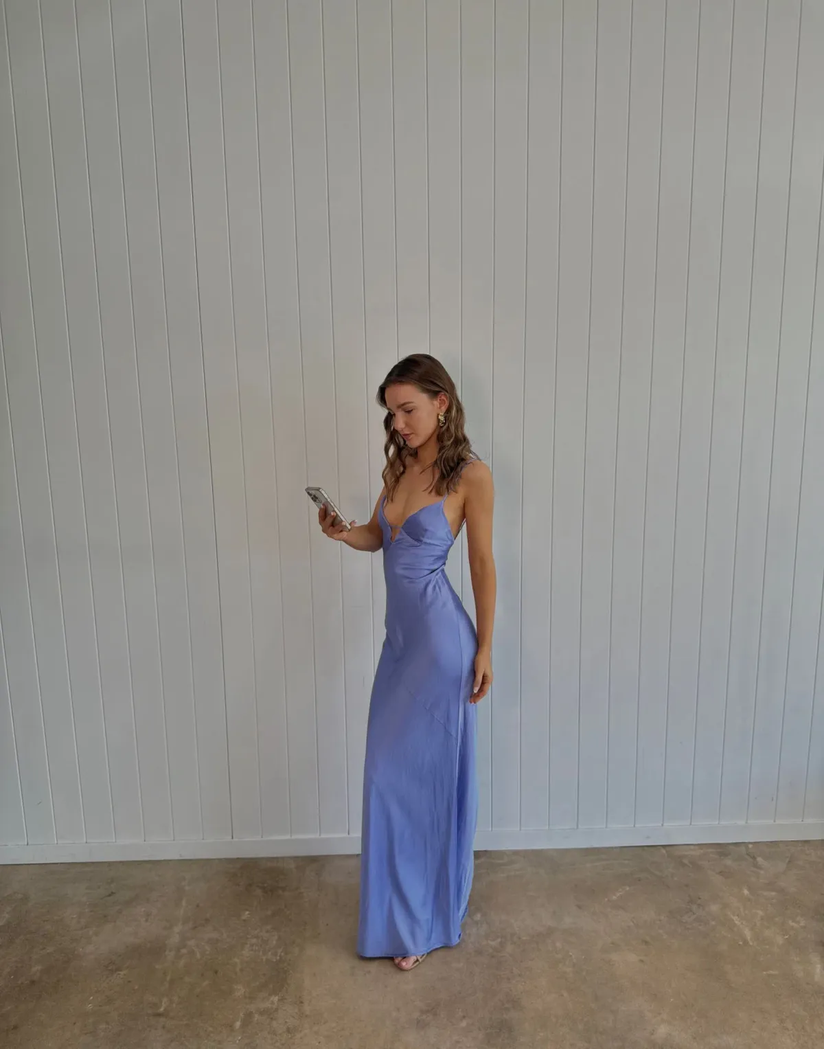 Meshki Purple Satin Maxi Size XSmall - Image 1