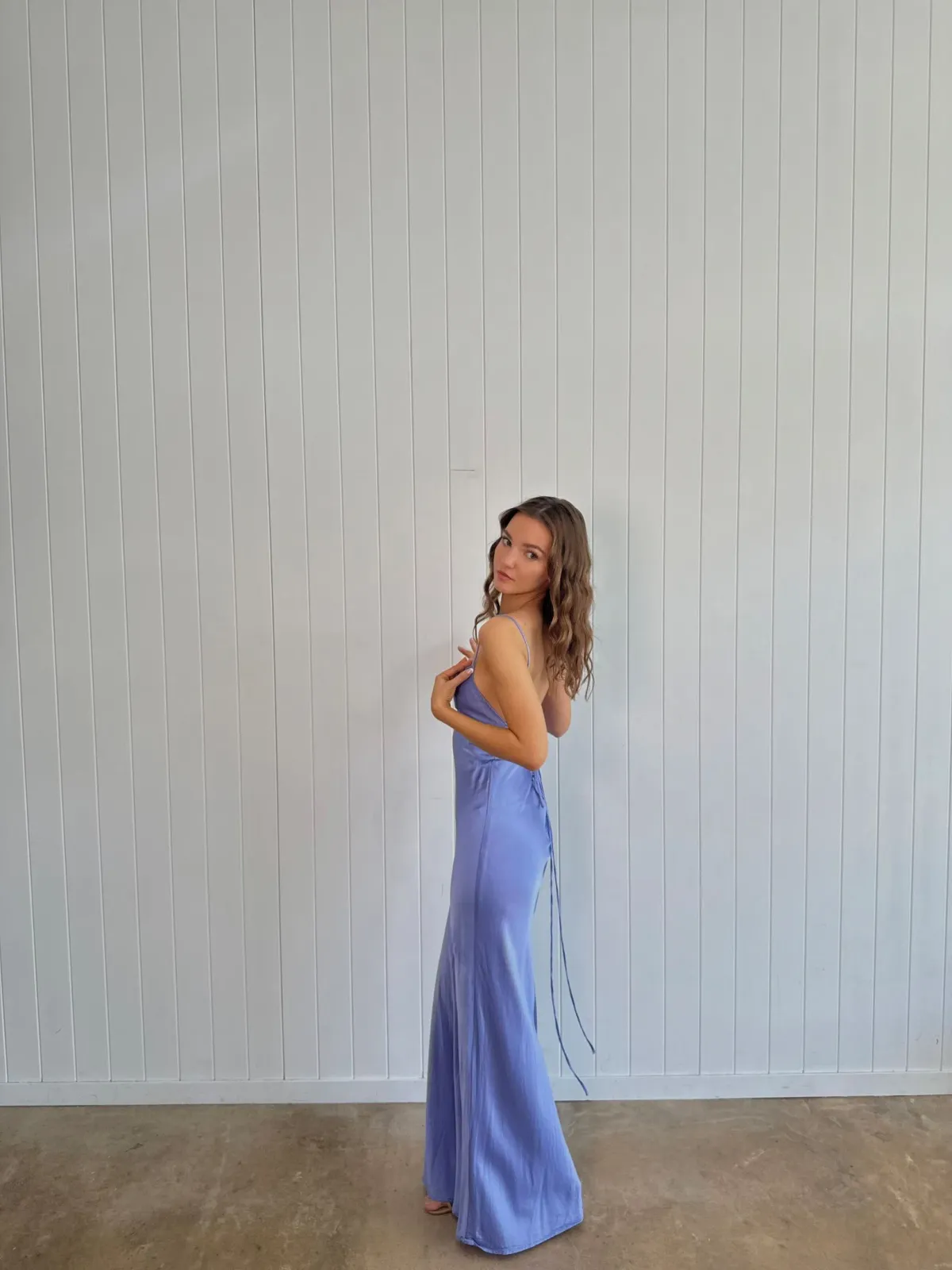 Meshki Purple Satin Maxi Size XSmall - Image 2