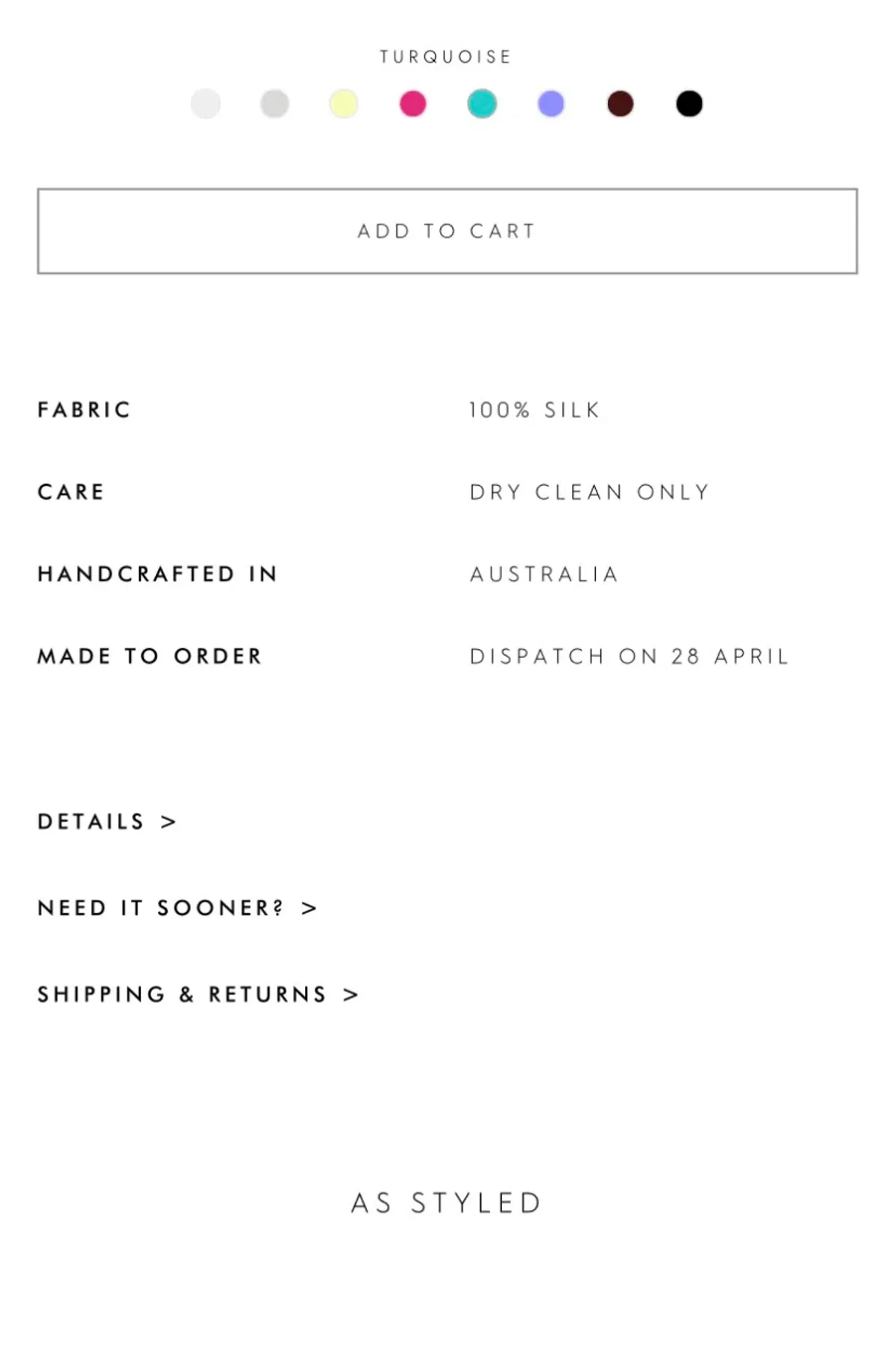 Nat Rolt Turquoise Gabi Gown size 8 - Image 2