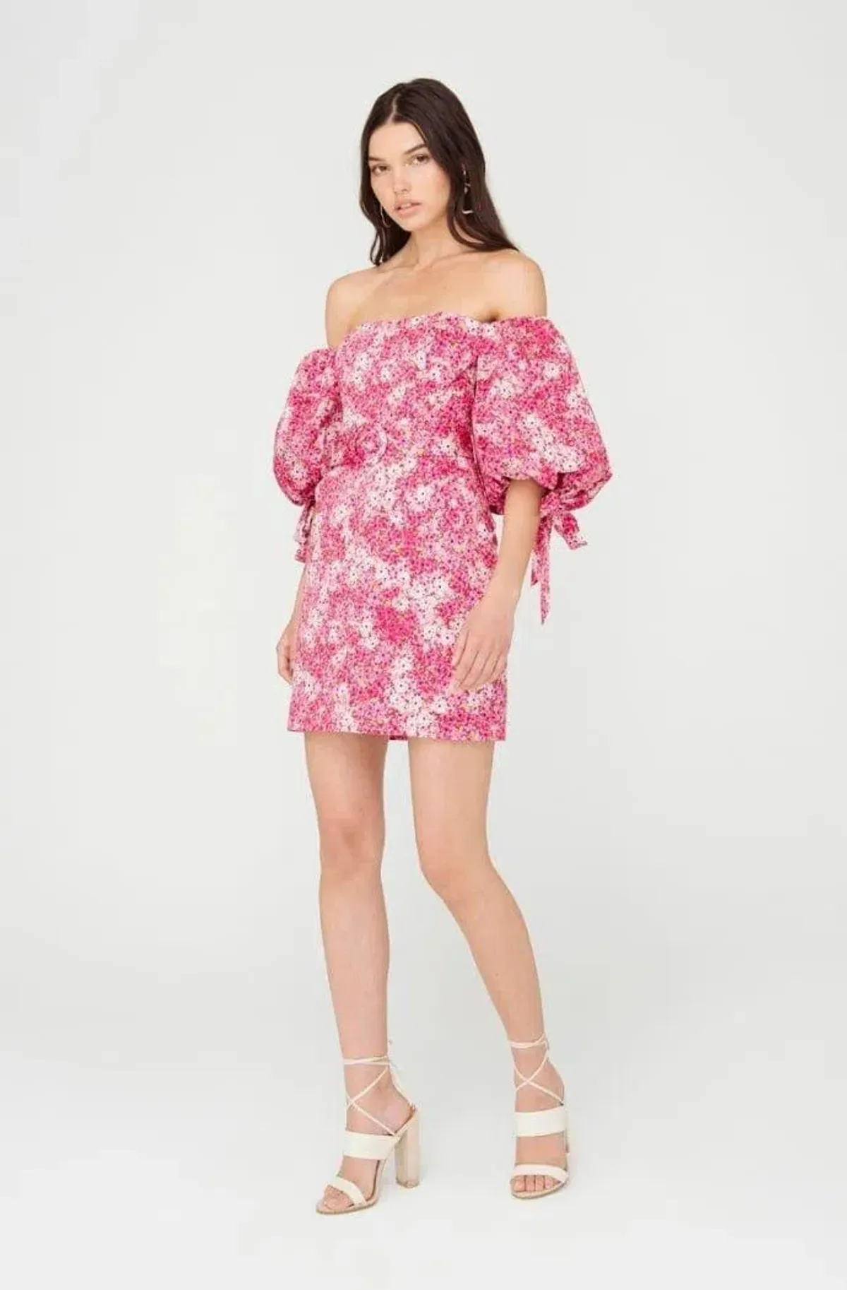 Sheik Ditsy Floral Dress Pink Size 6 - Image 1