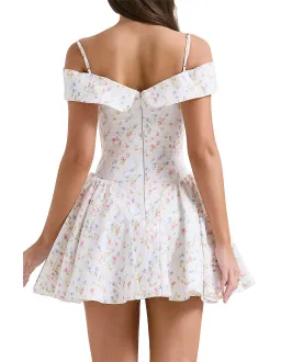 ELIDA PRINT CORSET MINI DRESS for rent on The Volte - image 4