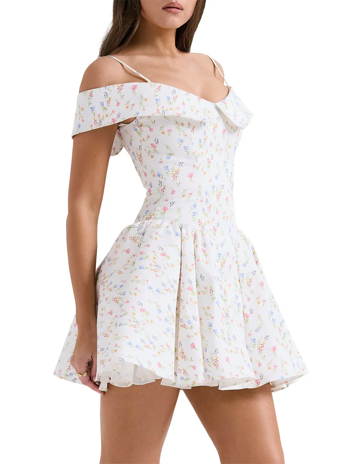 ELIDA PRINT CORSET MINI DRESS - Image 3