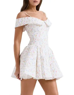 ELIDA PRINT CORSET MINI DRESS for rent on The Volte - image 3