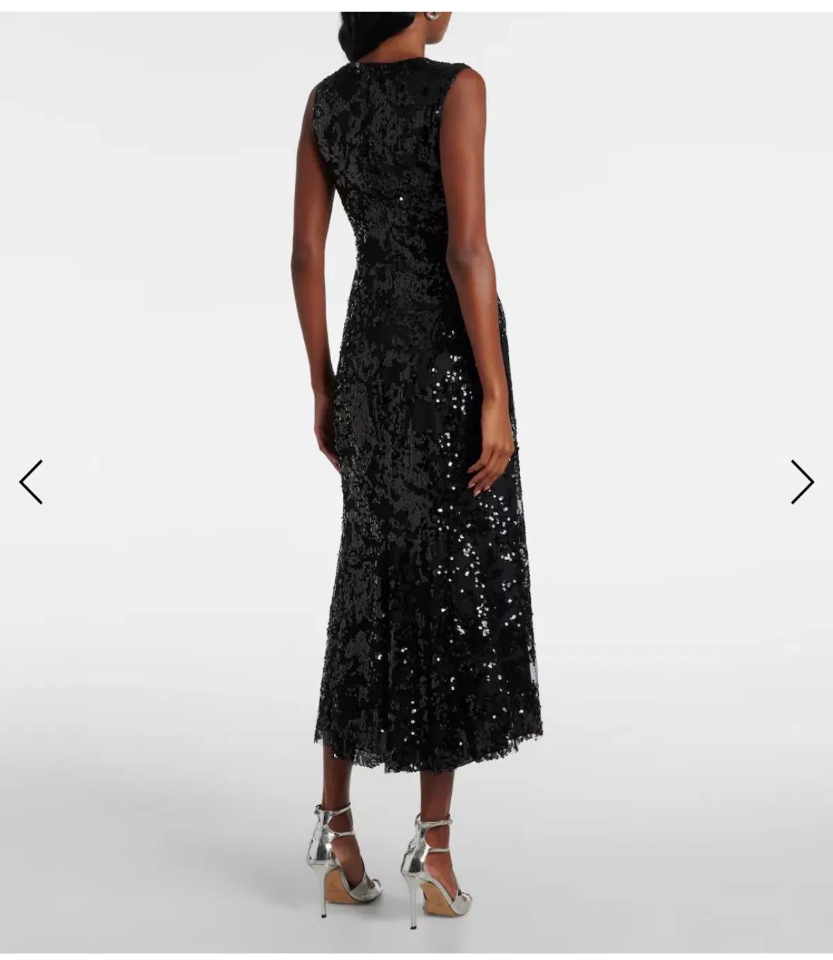 VICTORIA BECKHAM Sequined gathered midi dress - Image 2