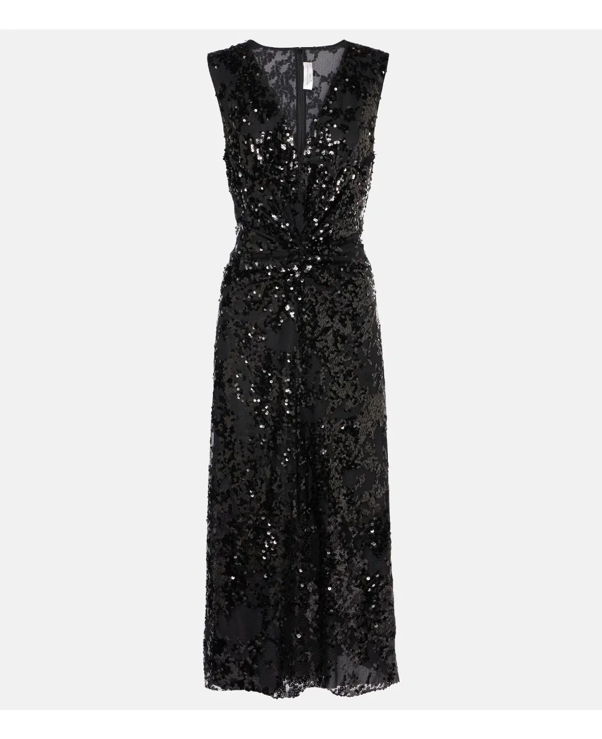 VICTORIA BECKHAM Sequined gathered midi dress - Image 5