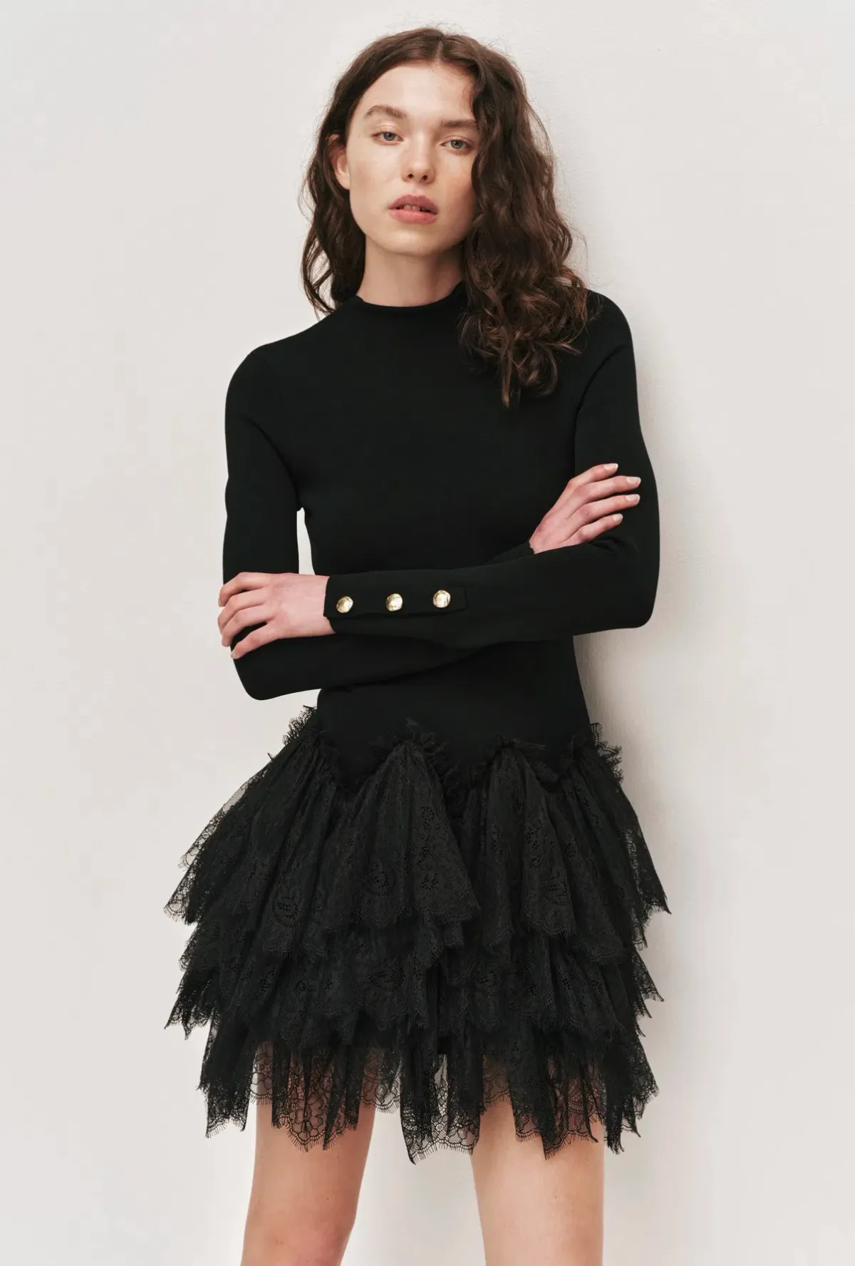 Aje Thalia Knit Mini Dress - size M - Image 1