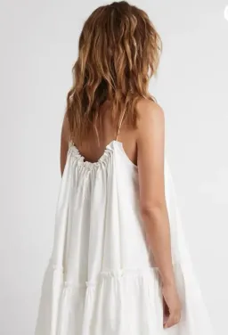 Aje Midsummer Swing Dress Ivory size 8 for rent on The Volte - image 2