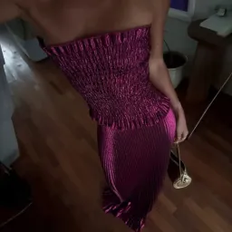 L'IDEE Maya Gown In Sangria Glitter Size 14 for rent on The Volte - image 4