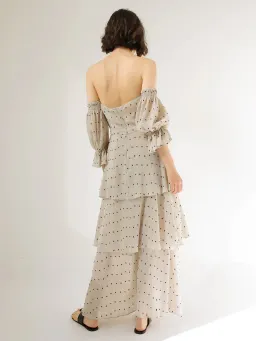 Sir The Label Camille Cut Out Floor Length Gown Cream | AU 10 for rent on The Volte - image 2