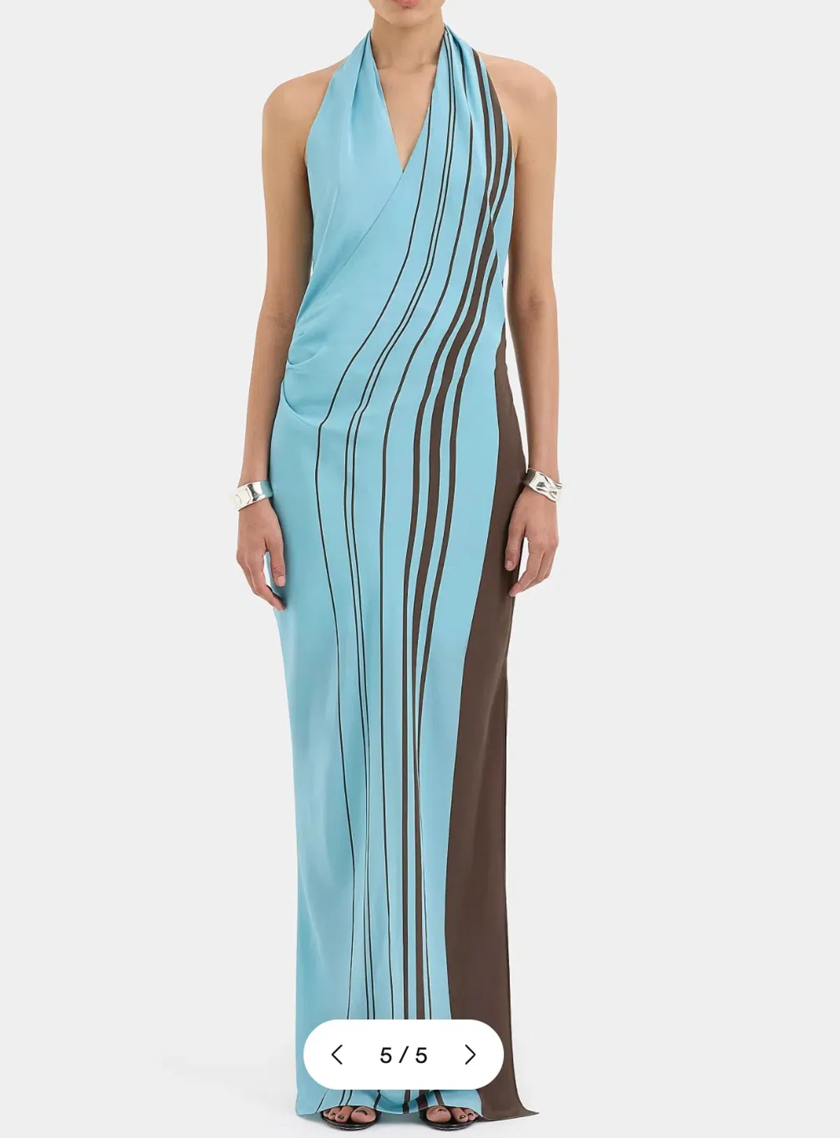 SIR 5 Rioja Halter Scarf Maxi Dress Size 1 - Image 3