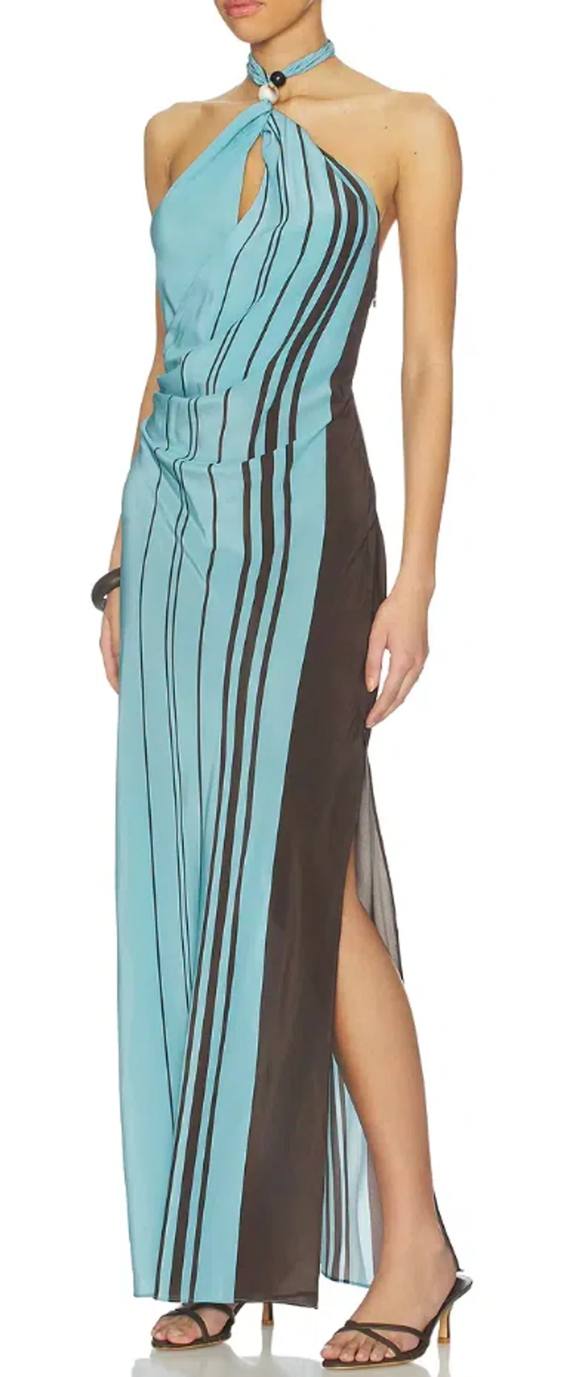 SIR 5 Rioja Halter Scarf Maxi Dress Size 1 - Image 4