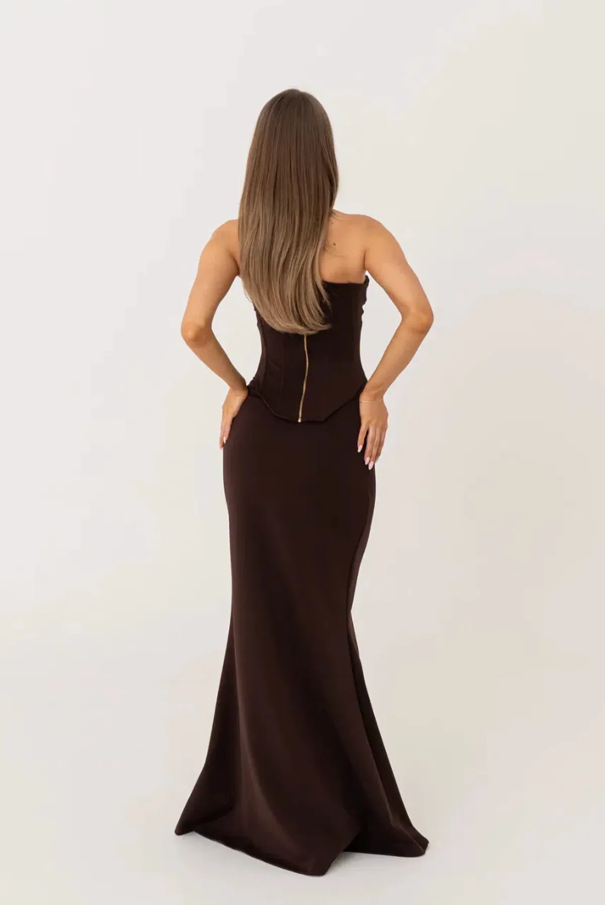 Hntr the Label, Louie Gown, Set, Brown, Size AU6 - Image 3
