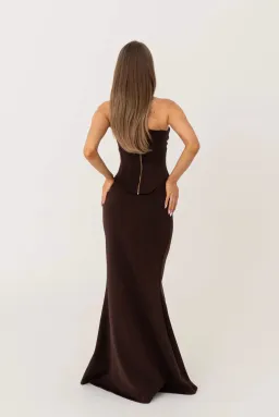 Hntr the Label, Louie Gown, Set, Brown, Size AU6 for rent on The Volte - image 3