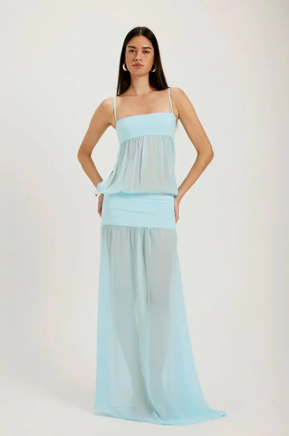 Ancegria, Romeo Gown, Aqua, Maxi, Size XS  - Image 3