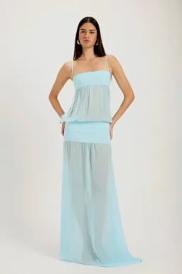 Ancegria, Romeo Gown, Aqua, Maxi, Size XS  for rent on The Volte - image 3