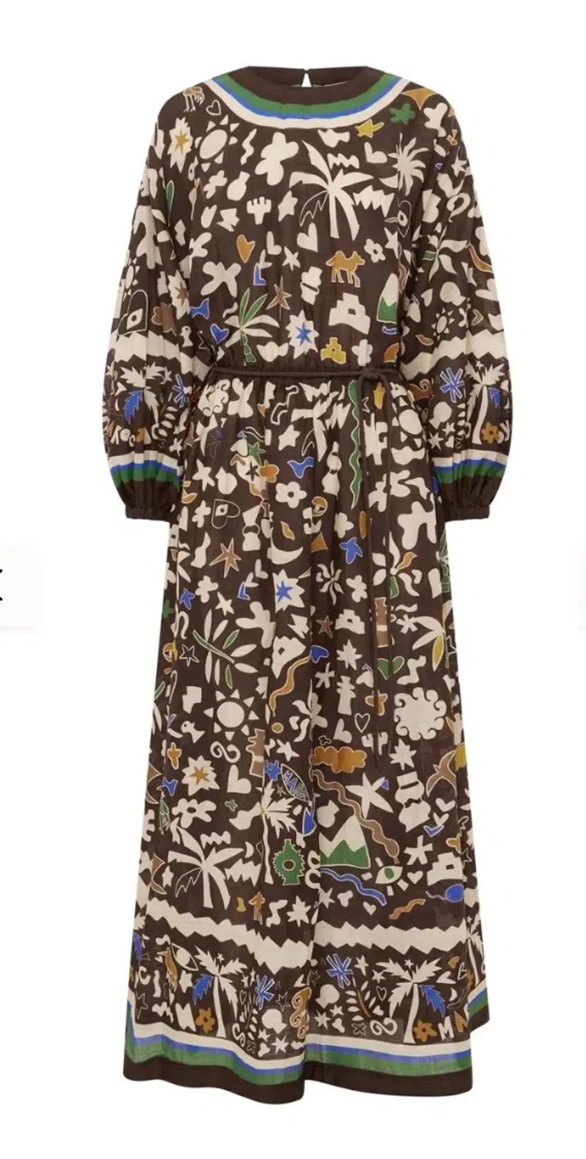 Alemais Maroc Midi Dress Pockets & Slip Size 12 - Image 3