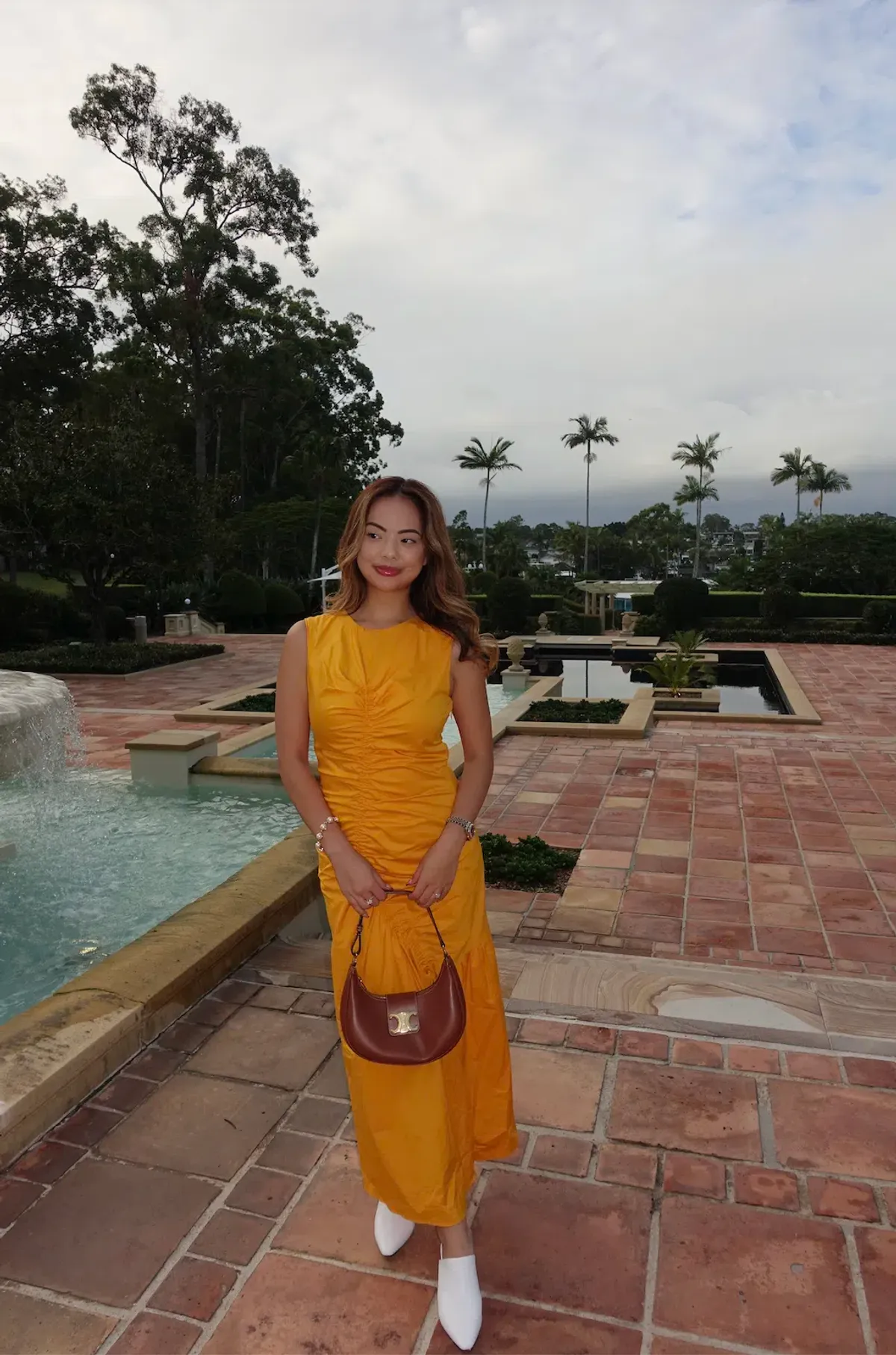 Sandro Ruched stretch-cotton midi dress size 8 - Image 5