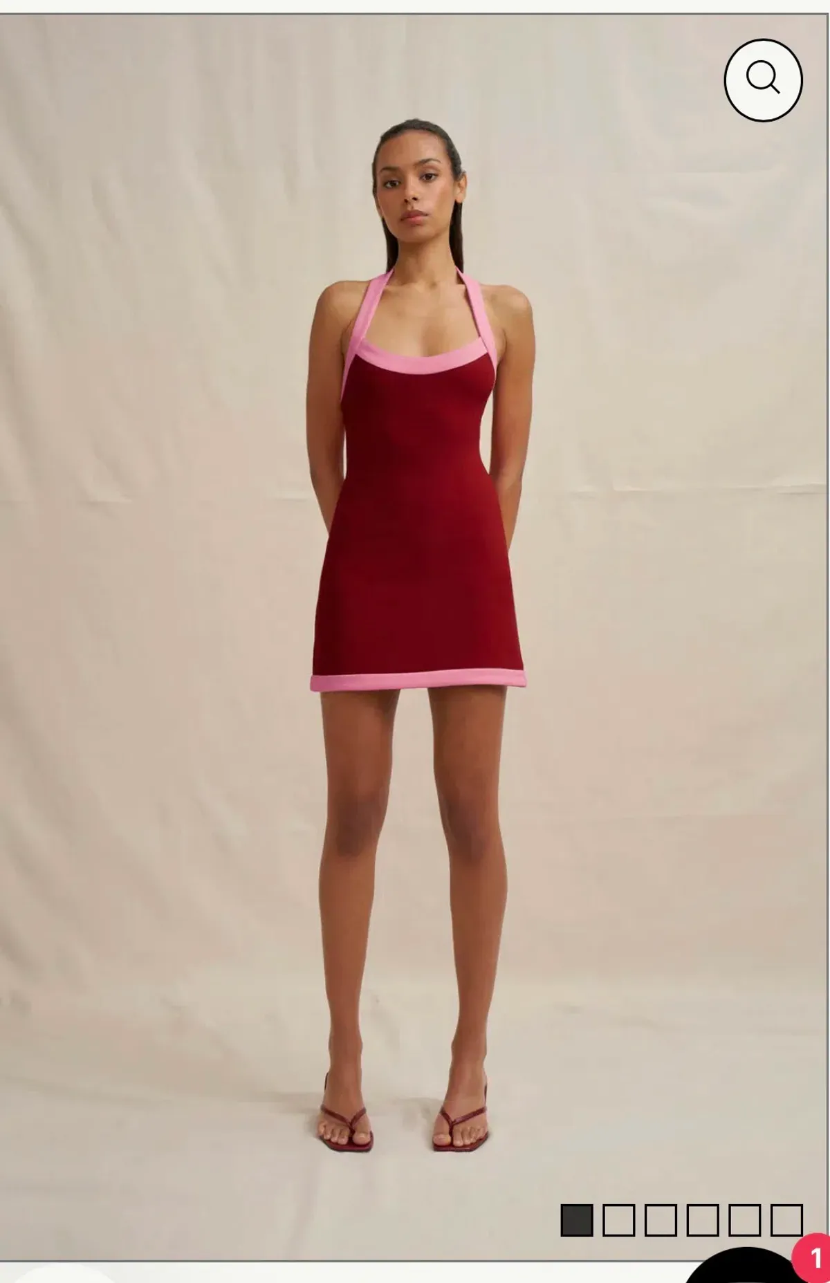 By Johnny COLETTE HALTER MINI DRESS - Image 1