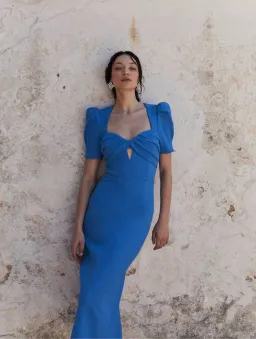 Rebecca Vallance Antonella Short Sleeve Midi Dress SIze 8 for rent on The Volte - image 3