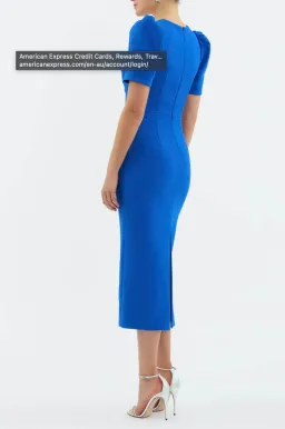 Rebecca Vallance Antonella Short Sleeve Midi Dress SIze 8 for rent on The Volte - image 2