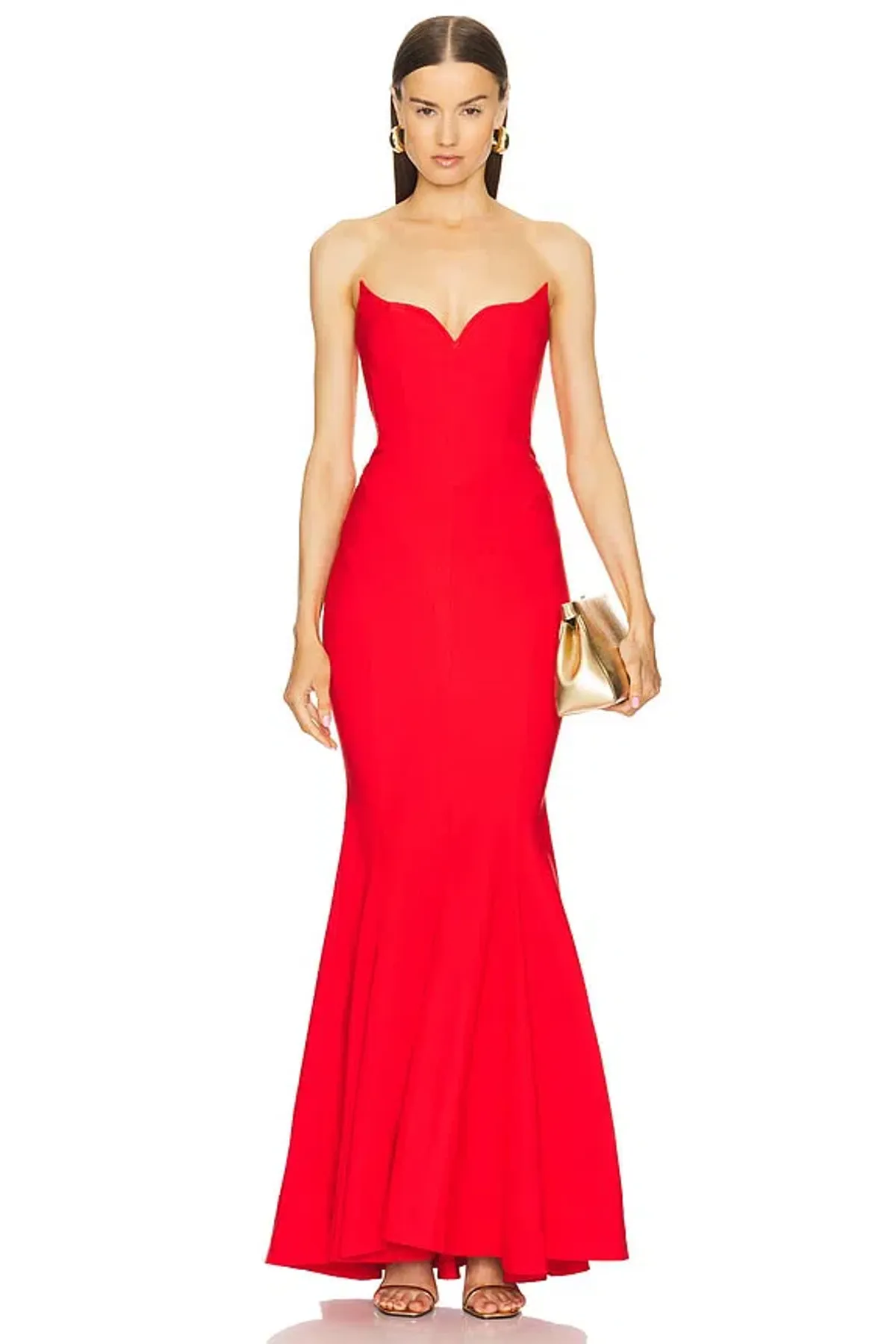 Michael Costello Billie Gown Red Size S/AU8 - Image 1