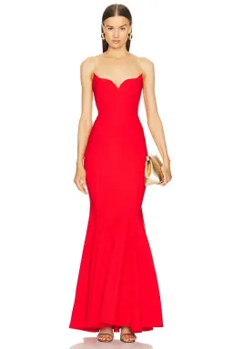 Michael Costello Billie Gown Red Size S/AU8 for rent on The Volte - image 1