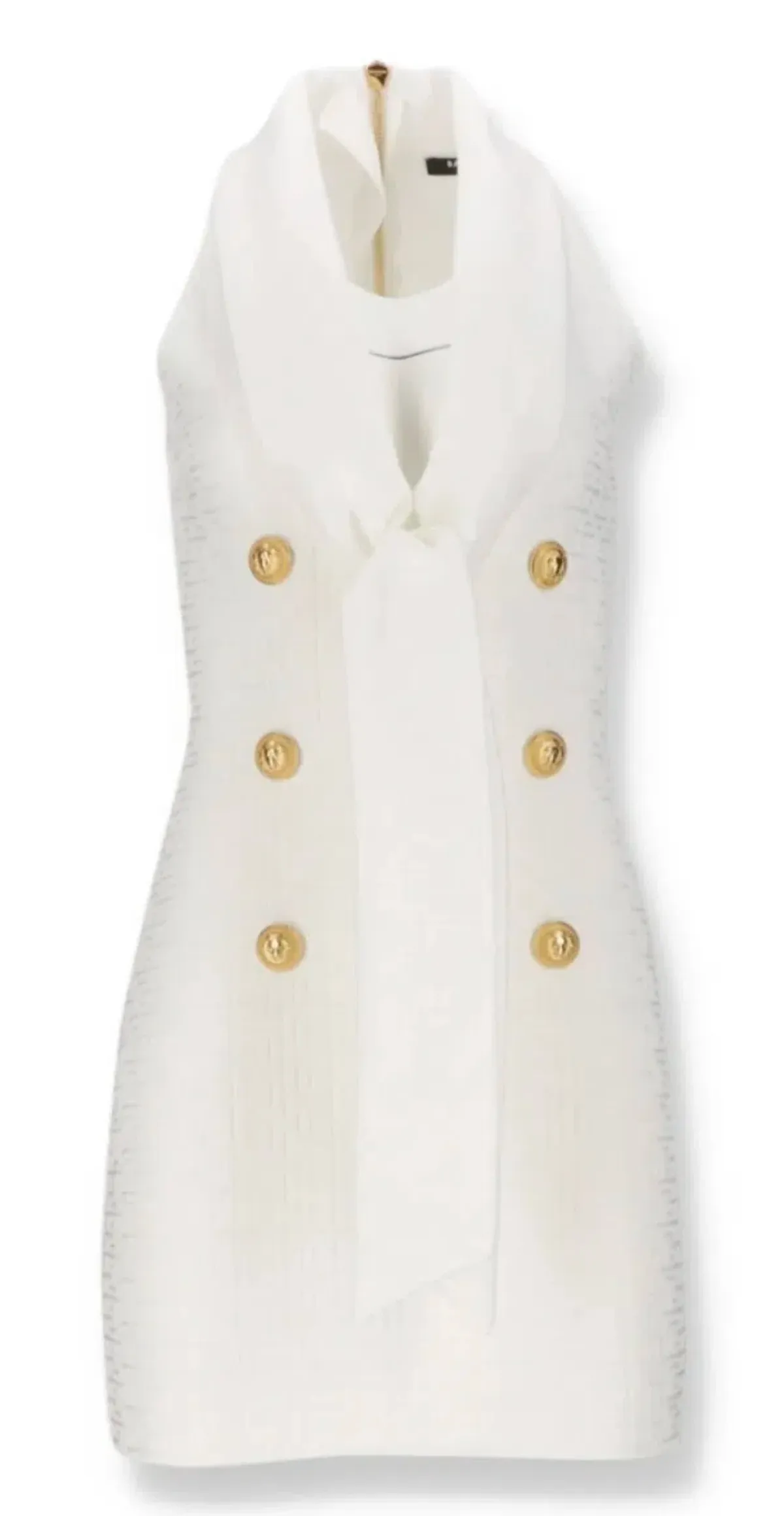 Balmain Jacquard Monogram Sleeveless Dress - Image 3