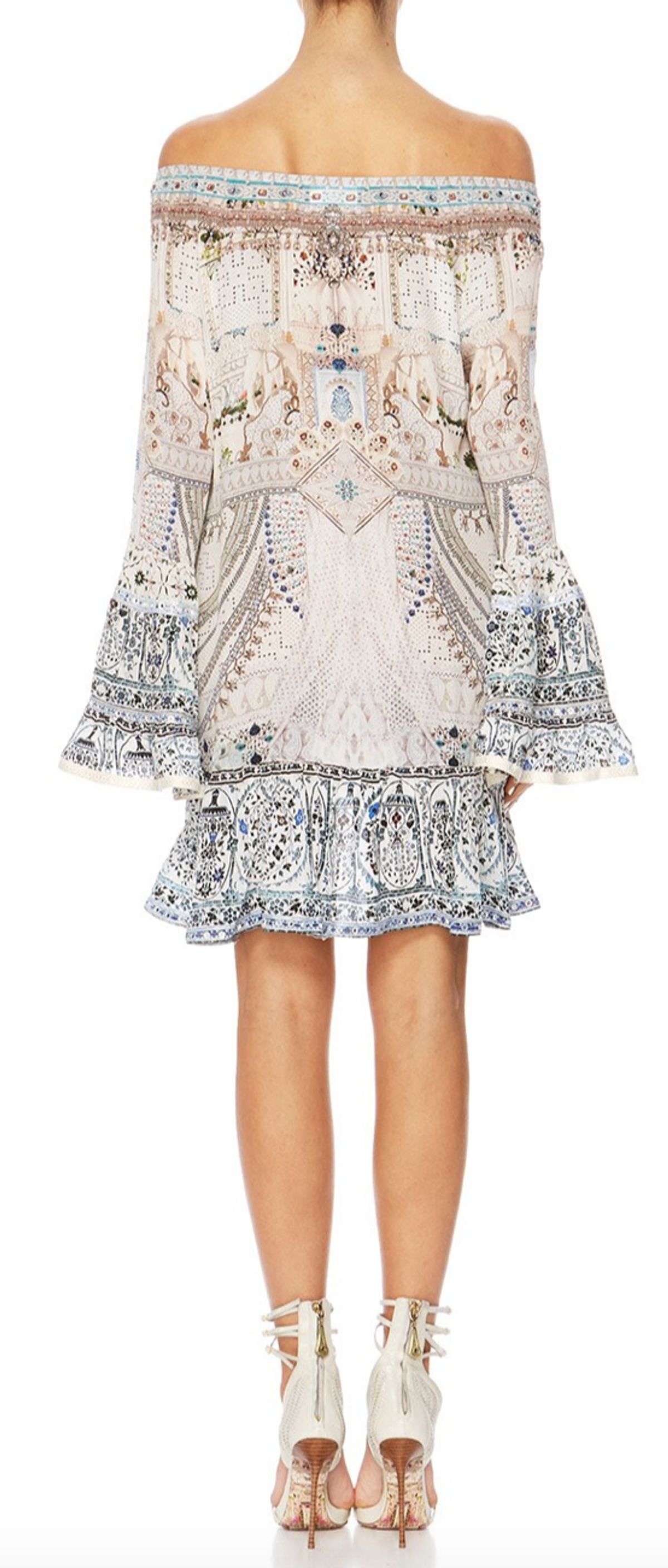 Camilla A Line Frill Dress Breakfast With Silvia Size L - Image 3