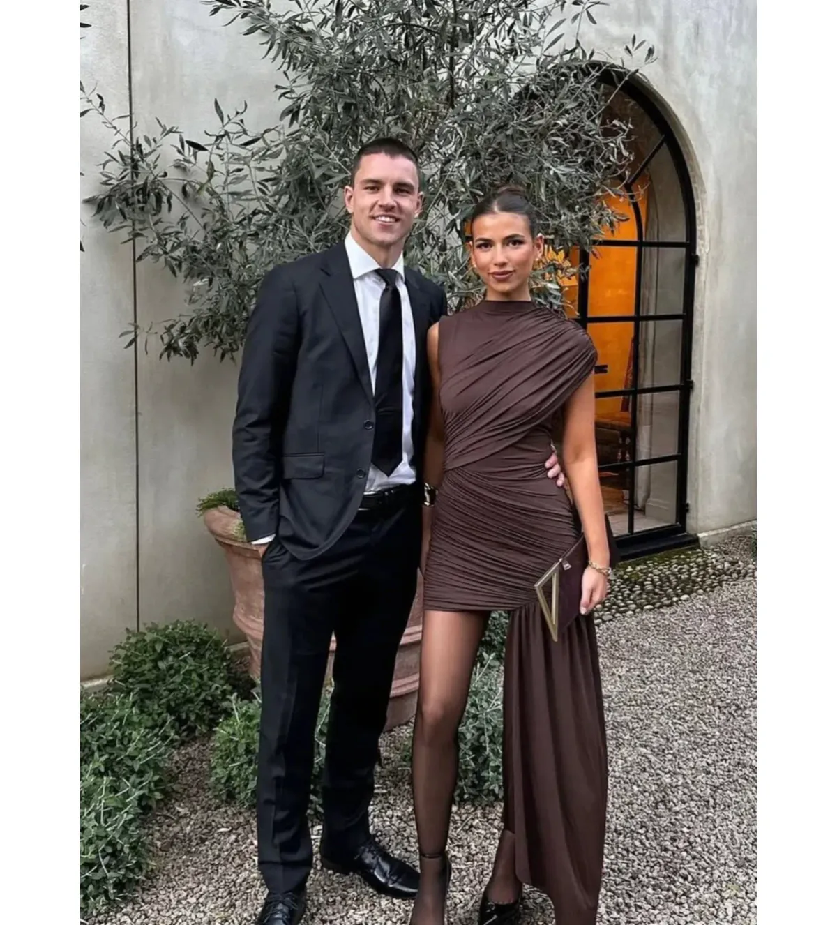 De La Vali Ravena Mini Dress in Chocolate Size AU8 - Image 3