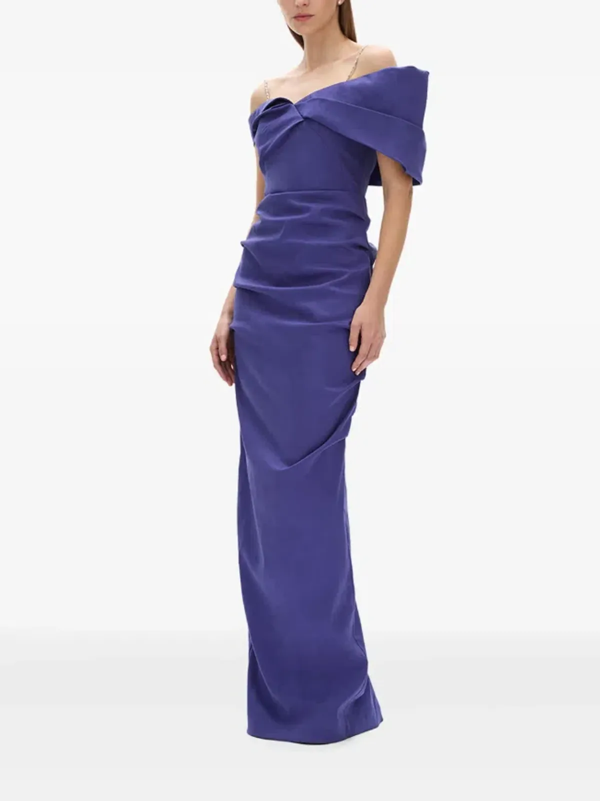 Rachel Gilbert Dahli off-shoulder ruched dress 10 - Image 3