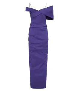 Rachel Gilbert Dahli off-shoulder ruched dress 10 for rent on The Volte - image 2