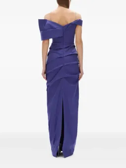 Rachel Gilbert Dahli off-shoulder ruched dress 14 for rent on The Volte - image 4