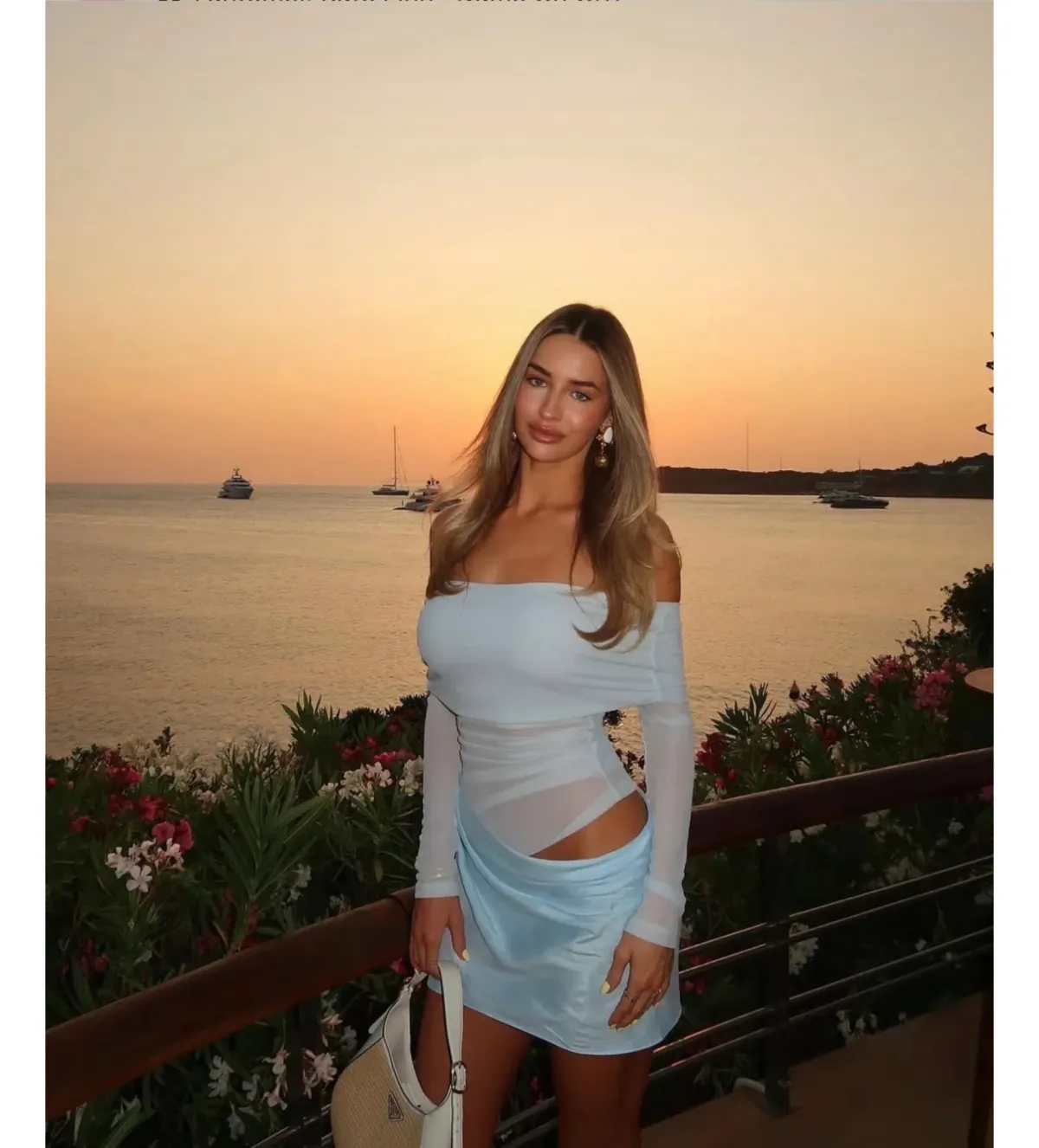 Benni Luca Mini Dress in Ice Size AU8 - Image 1