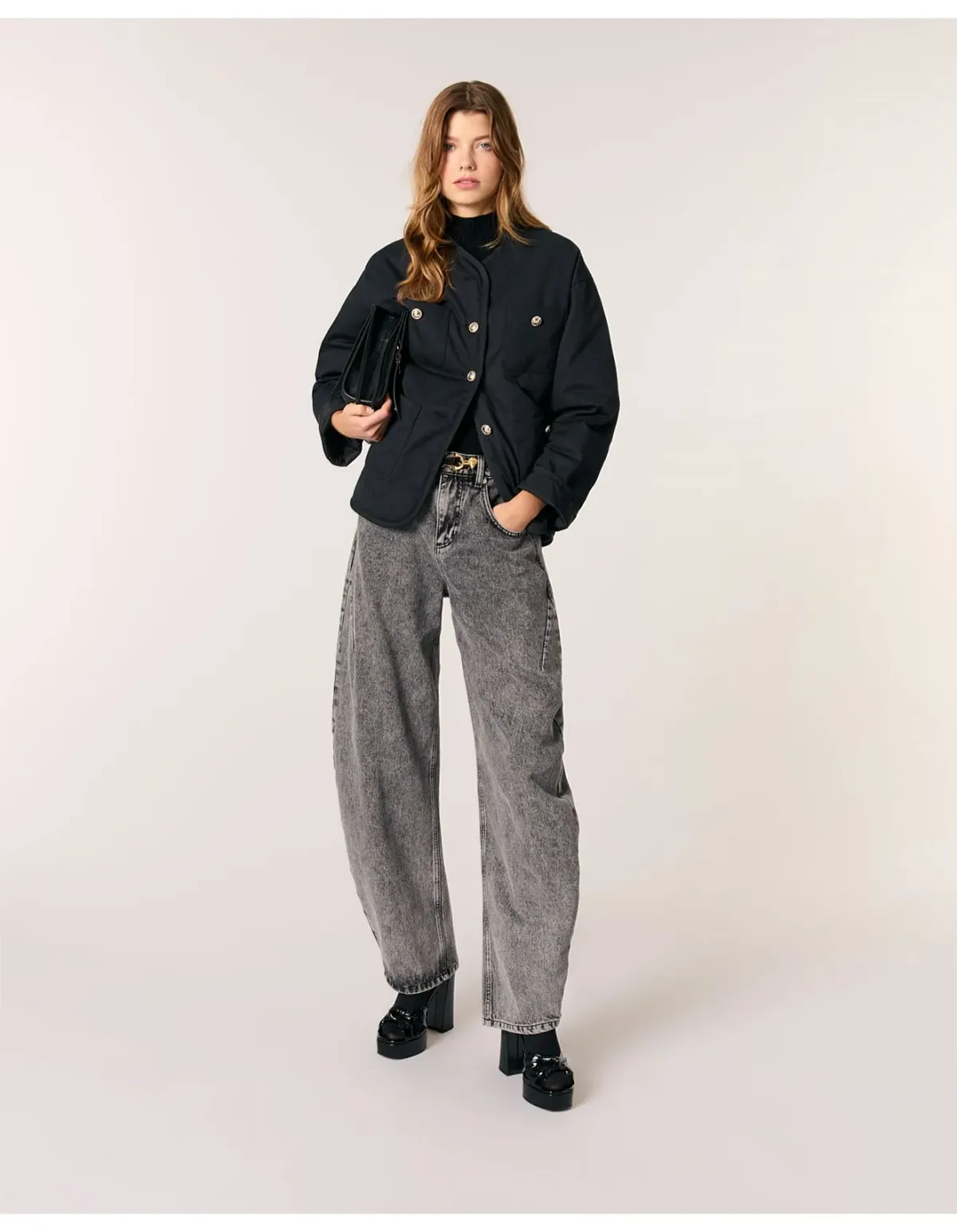 Maje Gipada Coat Black Size 36 EU - Image 1