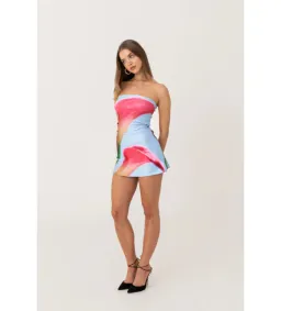 Hntr The Label Lila Mini Dress in Calla Size M/AU10 for rent on The Volte - image 2