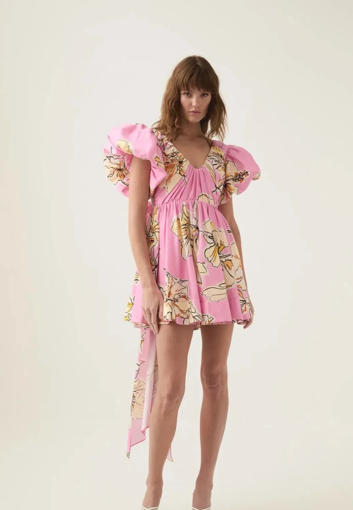 Greta Bow Back Mini Dress - Image 1