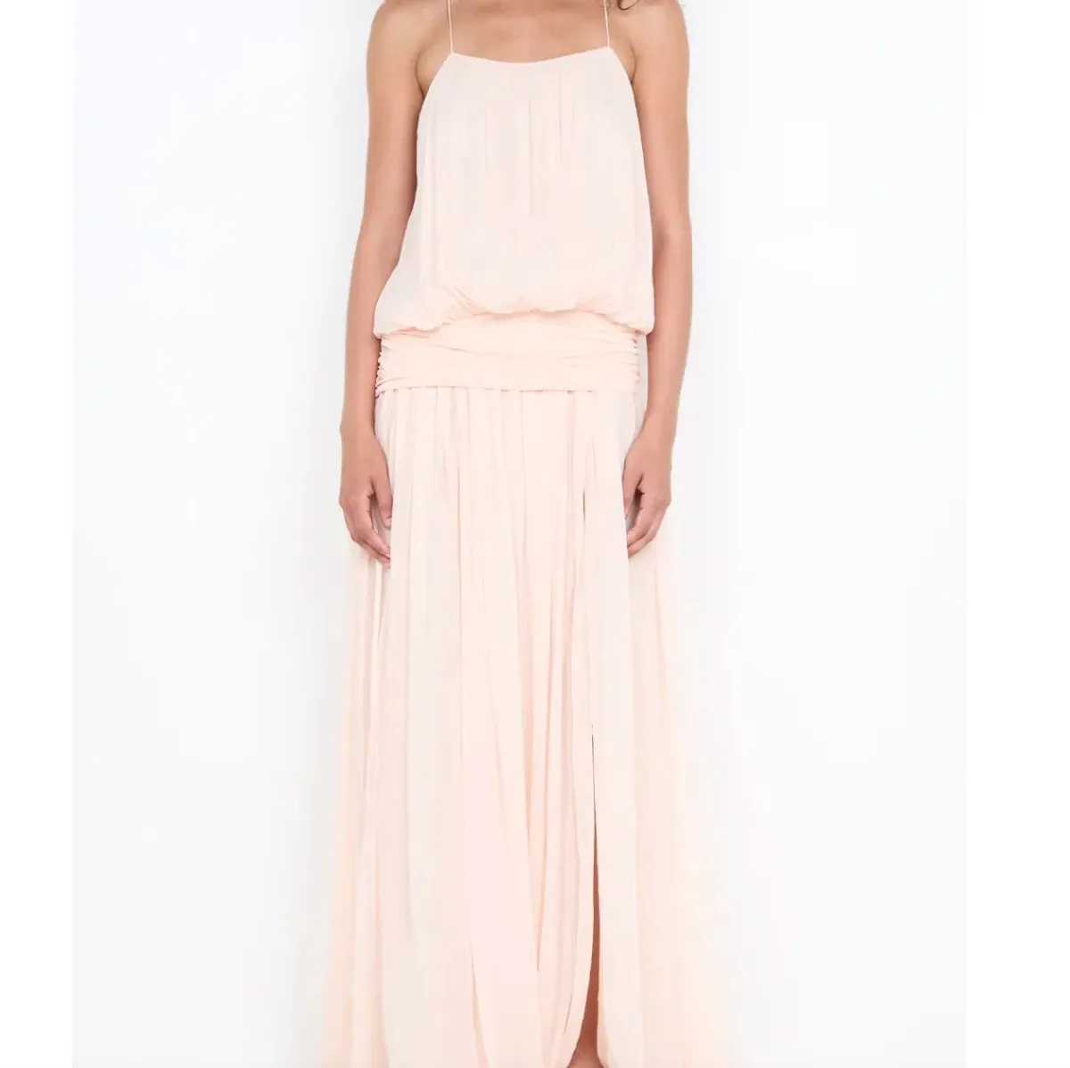 Bec and Bridge Camille Blouson Dress Peach - Image 2