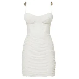 Manning Cartell Double Time Pleat Mini Dress White for rent on The Volte - image 1