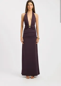 Kookai Elari Maxi Dress Cocoa US2 AU6 for rent on The Volte - image 1