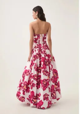 Aje Behold Maxi Dress Boldly Blooming Pink Floral Size 10 for rent on The Volte - image 3