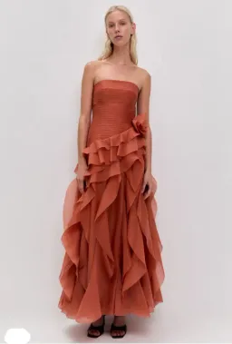 Aje Canyon Gown in Coral Clay Size 16 for rent on The Volte - image 1