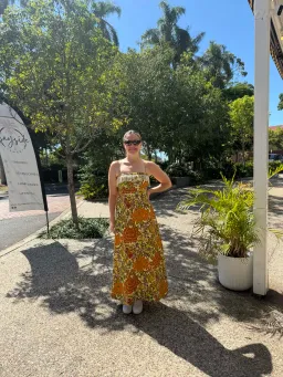 ALEMAIS LANA SQUARE NECK DAY DRESS SIZE 10 for rent on The Volte - image 6