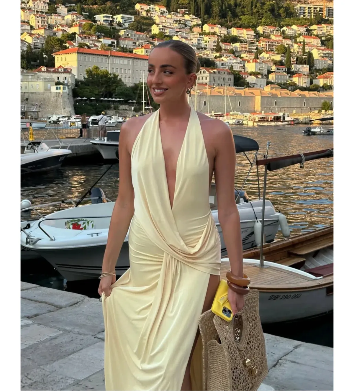 Natalie Rolt Winona Gown in Lemon Size 1/AU8 - Image 3