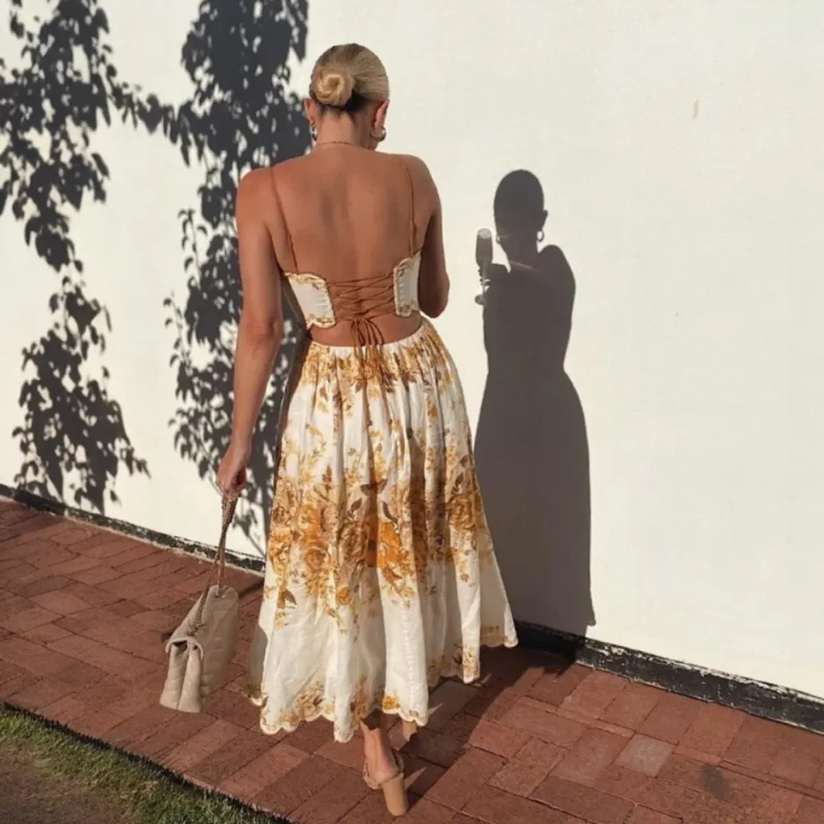 Zimmermann Aliane Scallop Midi Dress Size 2 / 12 AU - Image 4