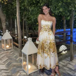 Zimmermann Aliane Scallop Midi Dress Size 2 / 12 AU for rent on The Volte - image 2