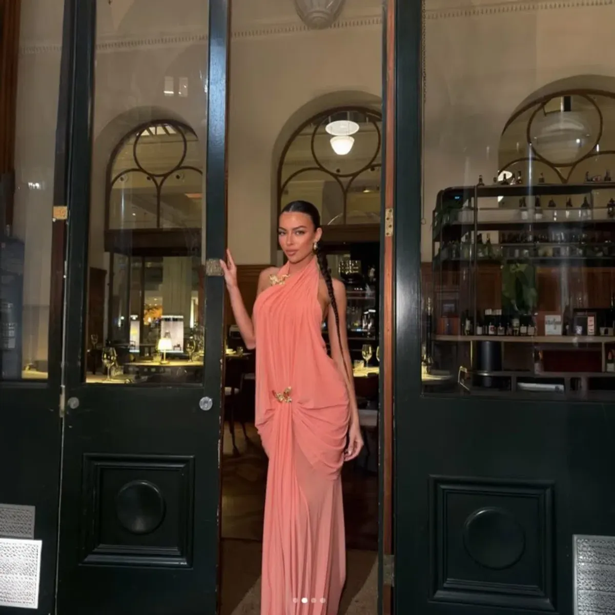 Abyss By Abby DEBUT Maxi In Orange Size Small - Image 4