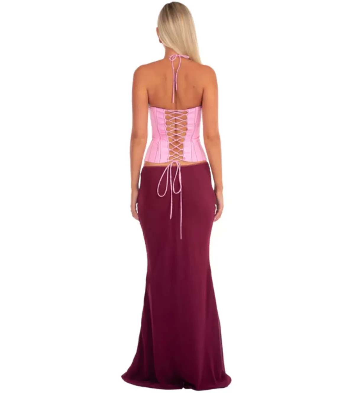 I Am Delilah Angelina Set in Sangria Size S/AU8 - Image 3