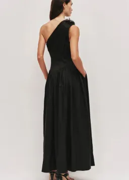 Aje Demi Midi Dress in Black Size 10 for rent on The Volte - image 3