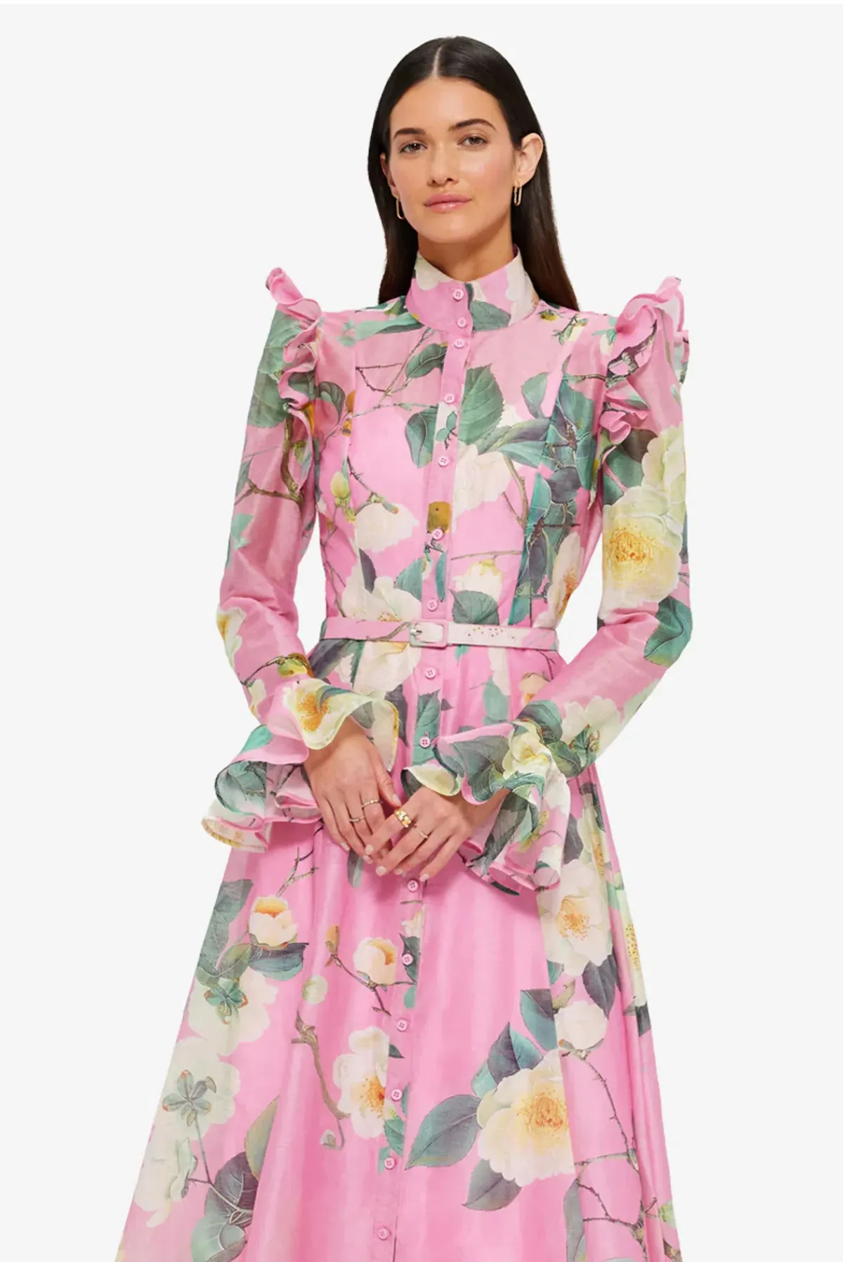 Leo Lin Katrina Butterfly Sleeve Pink Floral size 10 - Image 5