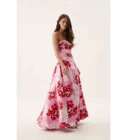 Aje Behold Maxi Dress in Pink Boldly Blooming Size AU4 for rent on The Volte - image 3